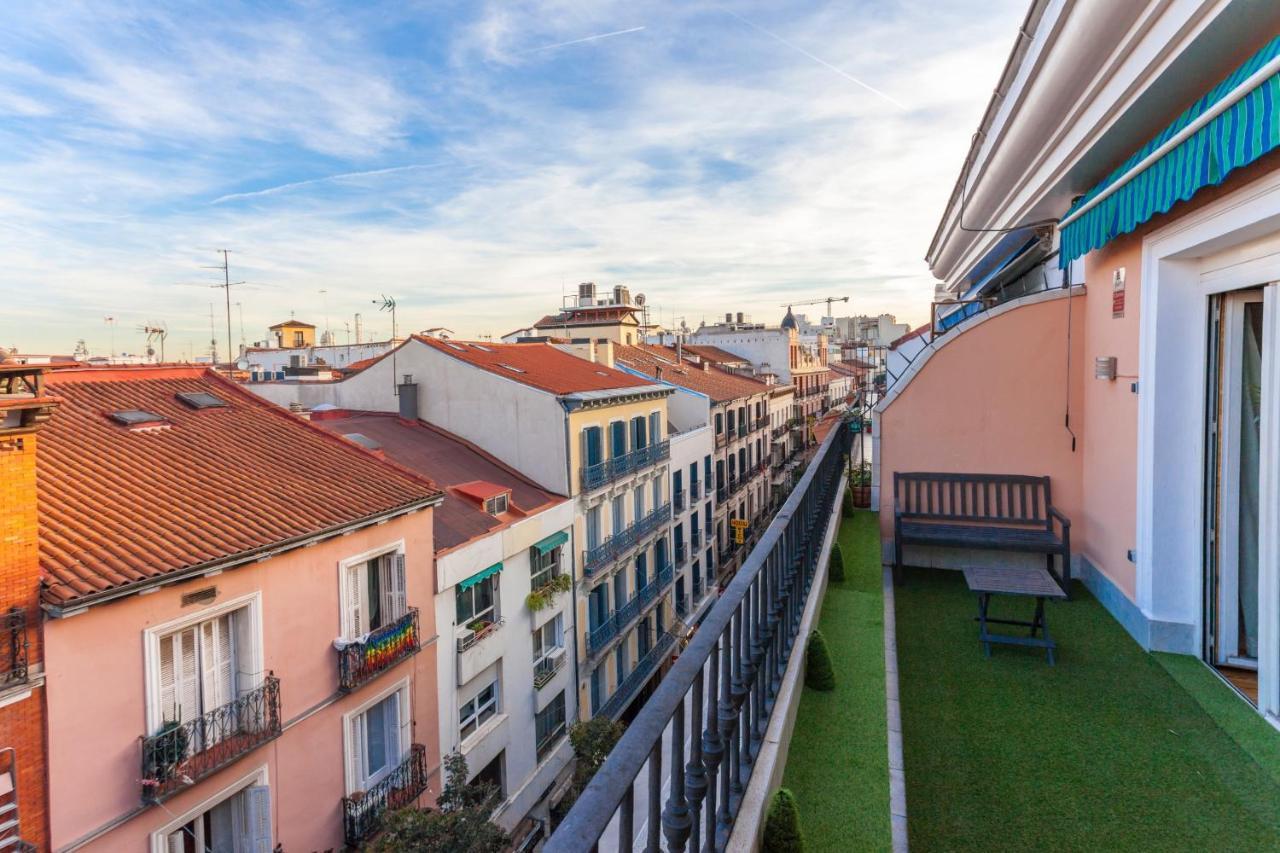 Apartamento Gran Via Terrace En Madrid Kültér fotó